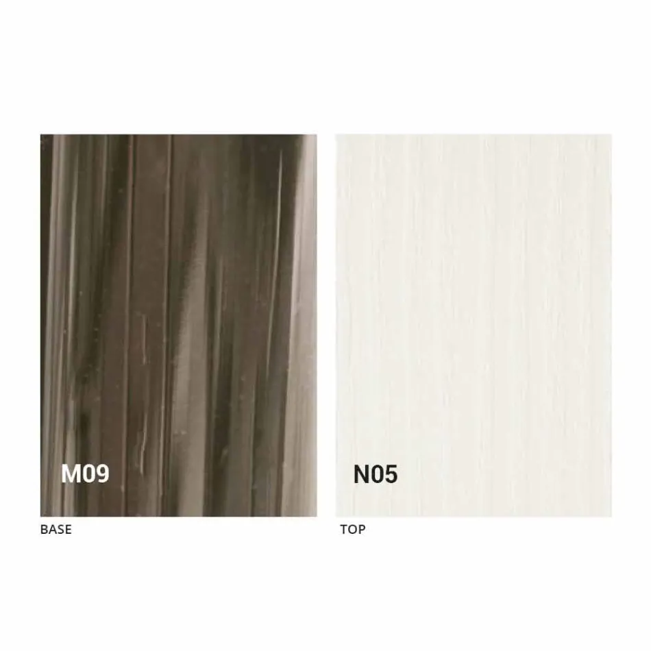 Transformerbart soffbord i trä och svartmetall tillverkat i Italien - Niverio Viadurini