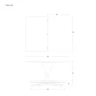 Transformerbart soffbord i metall och keramisk design Tillverkat i Italien - Saturnus Viadurini