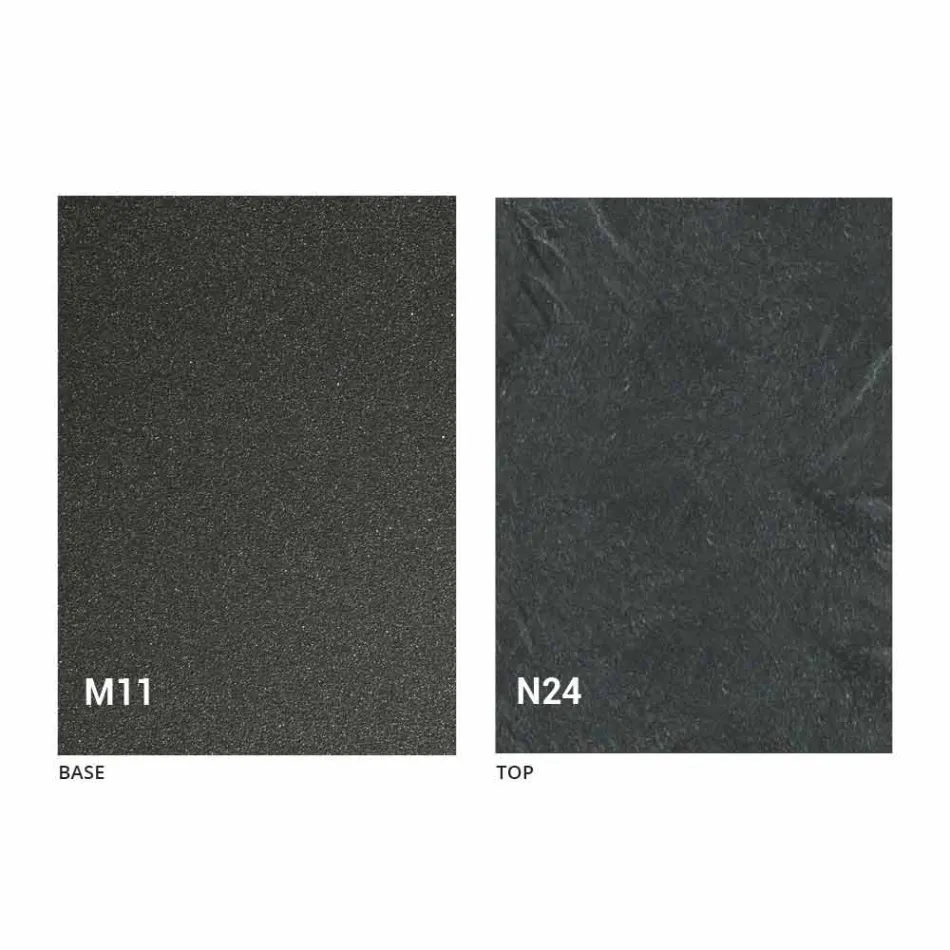 Soffbord som kan göras om till ett matbord Träskiva och metallbotten - persika Viadurini