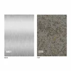 Modernt omvandlingsbart soffbord med Mortel Effect Top tillverkat i Italien - Salomon Viadurini