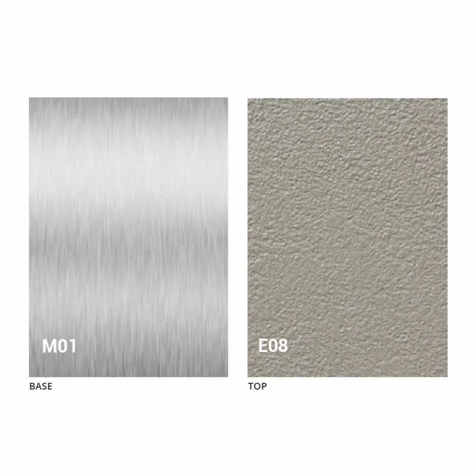 Modernt omvandlingsbart soffbord med Mortel Effect Top tillverkat i Italien - Salomon Viadurini