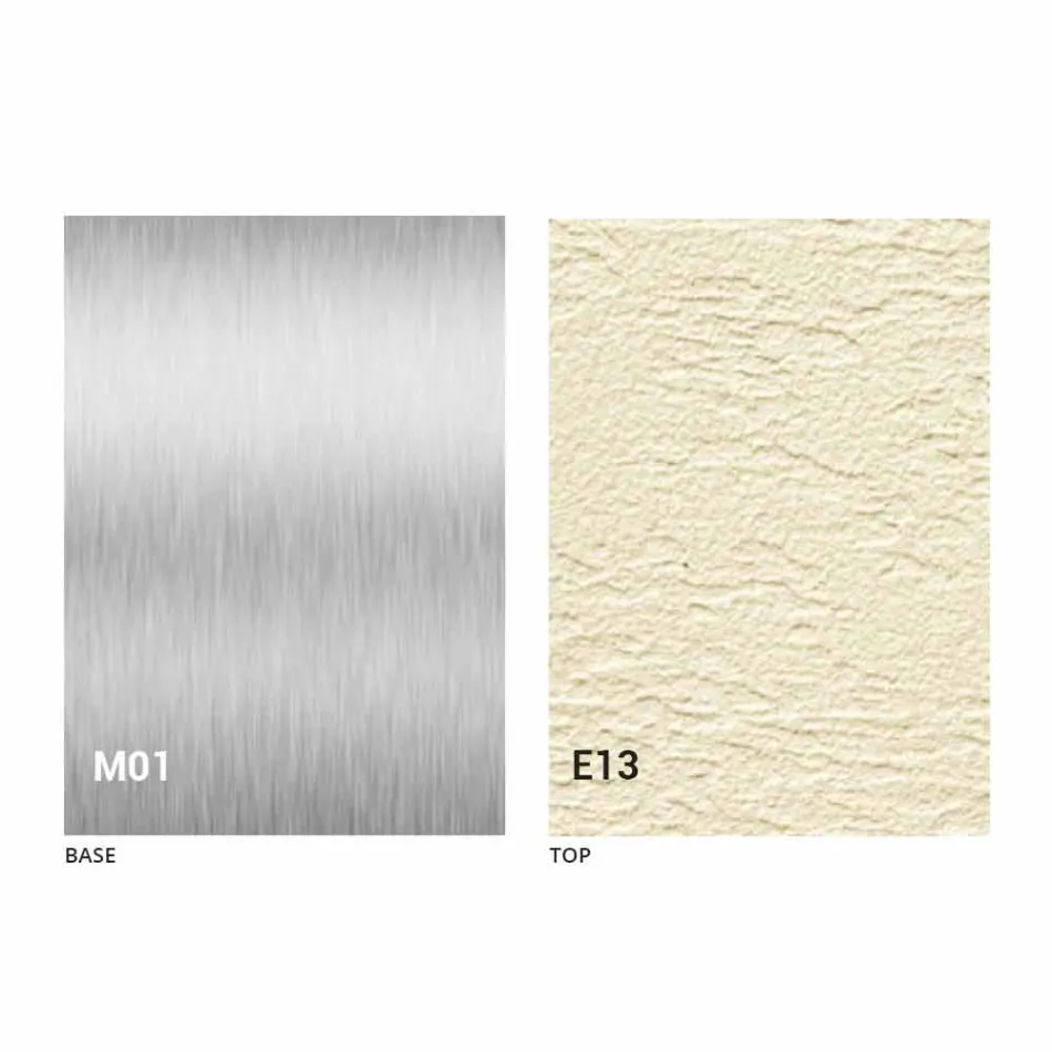 Modernt omvandlingsbart soffbord med Mortel Effect Top tillverkat i Italien - Salomon Viadurini