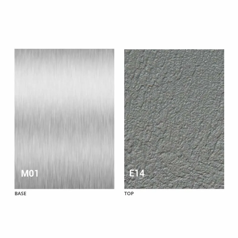 Modernt omvandlingsbart soffbord med Mortel Effect Top tillverkat i Italien - Salomon Viadurini