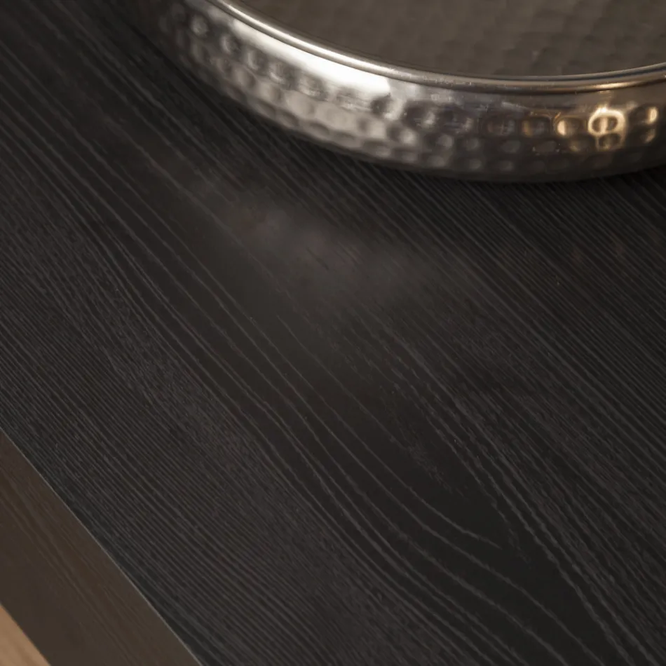 Modernt transformerbart soffbord i metall och trä Tillverkat i Italien - Universum Viadurini