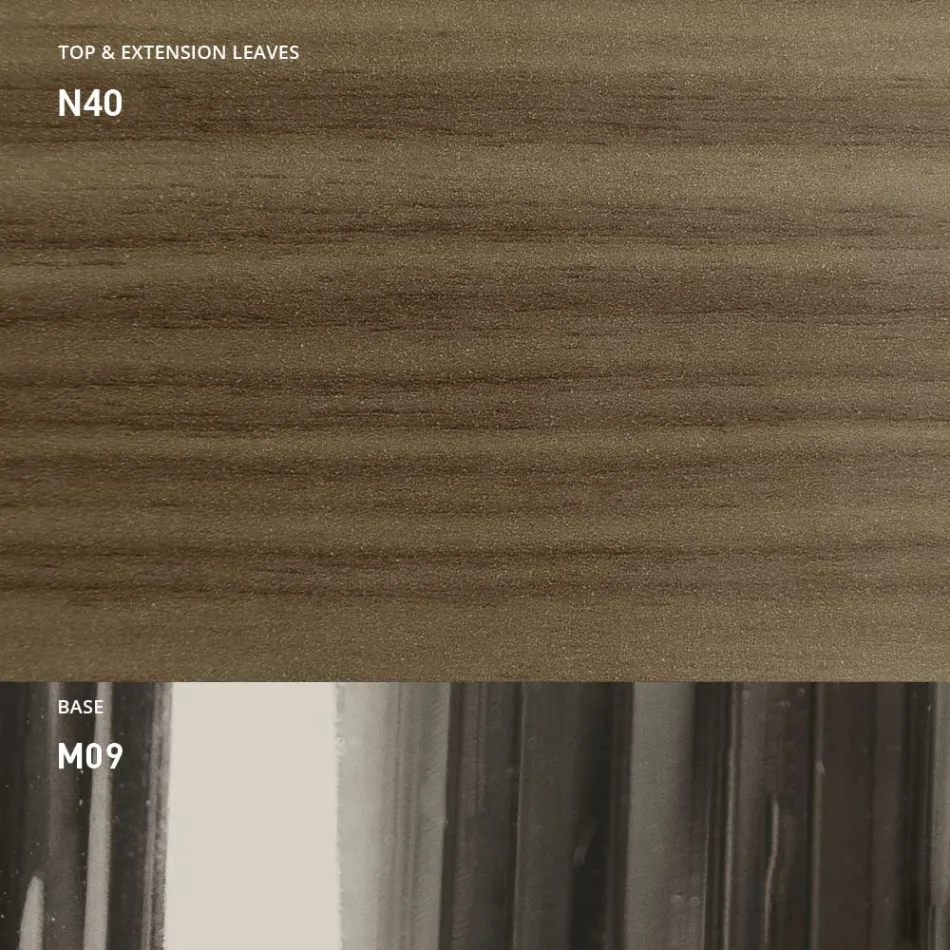 Modernt transformerbart soffbord i metall och trä Tillverkat i Italien - Universum Viadurini