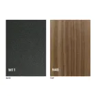 Modernt transformerbart soffbord i grafitmetall och träplatta - Sistocle Viadurini