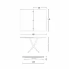 Modernt transformerbart soffbord i grafitmetall och träplatta - Sistocle Viadurini