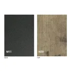 Modernt transformerbart soffbord i grafitmetall och träplatta - Sistocle Viadurini