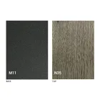 Modernt transformerbart soffbord i grafitmetall och träplatta - Sistocle Viadurini