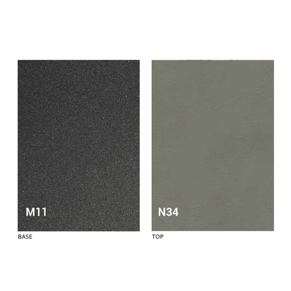 Modernt transformerbart soffbord i grafitmetall och träplatta - Sistocle Viadurini