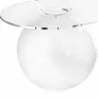 transparent bord L90xH40xP48 cm Bolly modern design, tillverkad i Italien Viadurini