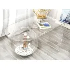 Transparent modern design soffbord L90xH40xP48 cm Bolly, tillverkat i Italien Viadurini
