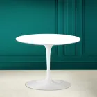 Tulpan soffbord Eero Saarinen H 41 i Absolut vit keramik Made in Italy - Scarlet Viadurini