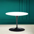 Tulpan soffbord Eero Saarinen H 41 i Absolut vit keramik Made in Italy - Scarlet Viadurini