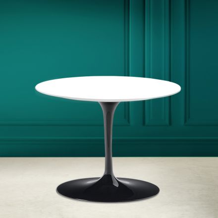 Tulpan soffbord Eero Saarinen H 41 i Absolut vit keramik Made in Italy - Scarlet Viadurini