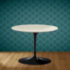 Eero Saarinen Tulip soffbord H 41 i Marmorio keramik Tillverkad i Italien - Scharlakansröd Viadurini