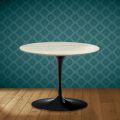 Eero Saarinen Tulip soffbord H 41 i Marmorio keramik Tillverkad i Italien - Scharlakansröd