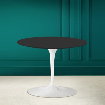 Tulpan soffbord Eero Saarinen H 41 i Noir Soft Ceramic Made in Italy - Scarlet Viadurini