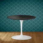Eero Saarinen Tulip soffbord H 41 i Somnia keramik Tillverkad i Italien - Scharlakansröd Viadurini