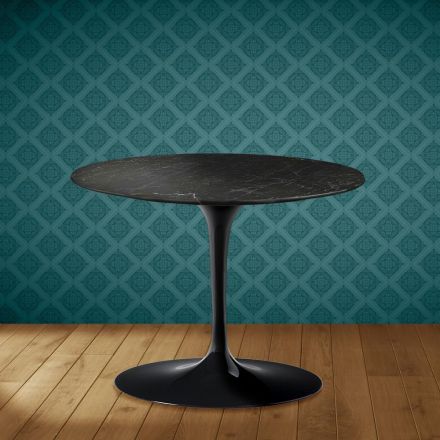 Eero Saarinen Tulip soffbord H 41 i Somnia keramik Tillverkad i Italien - Scharlakansröd Viadurini