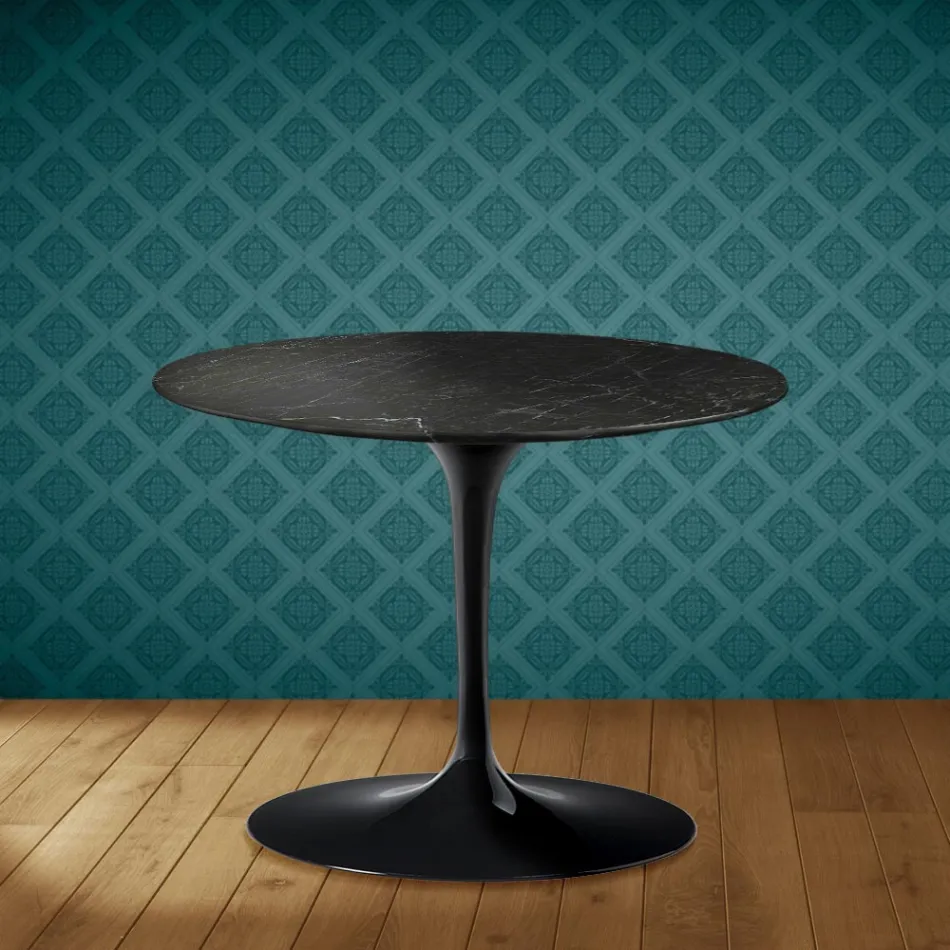 Eero Saarinen Tulip soffbord H 41 i Somnia keramik Tillverkad i Italien - Scharlakansröd Viadurini