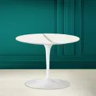 Tulpan soffbord Eero Saarinen H 41 i Full Ven Statuary Keramik Made in Italy - Scarlet Viadurini