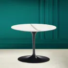 Tulpan soffbord Eero Saarinen H 41 i Full Ven Statuary Keramik Made in Italy - Scarlet Viadurini