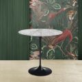 Tulip Eero Saarinen H 52 Ovalt soffbord i Arabesque Marble Made in Italy - Scarlet
