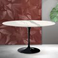 Saarinen Tulip soffbord H 41 cm i Florim Statuario matt keramik - Scharlakansröd