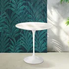 Saarinen Tulip soffbord H 52 cm i Florim Calacatta guldblank keramik - Scharlakansröd Viadurini