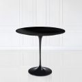 Tulip Saarinen soffbord H 52 med oval skiva i svart flytande laminat Made in Italy - Scarlet