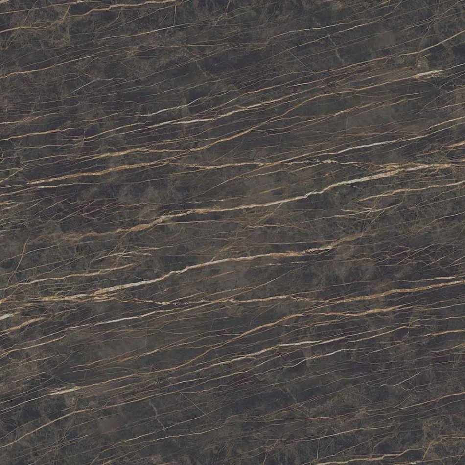 Tulip Saarinen Ovalt soffbord H 41 i Noir Desire Made in Italy Keramik - Scarlet Viadurini