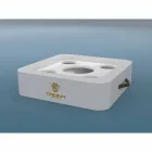 Soffbord - Flytande bricka designen konstläder nautiska Trona Viadurini