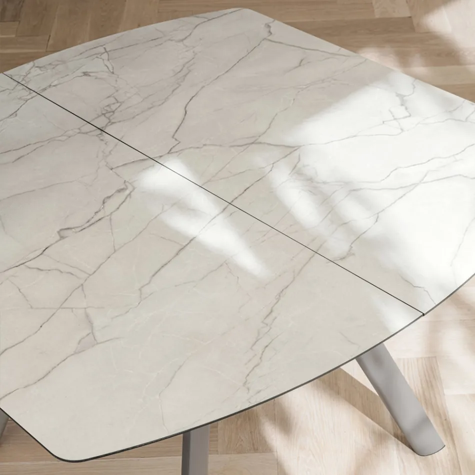 Utdragbart fatbord till 170 cm i stratifierad HPL - Convivio Viadurini