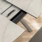 Utdragbart fatbord till 170 cm i stratifierad HPL - Convivio Viadurini