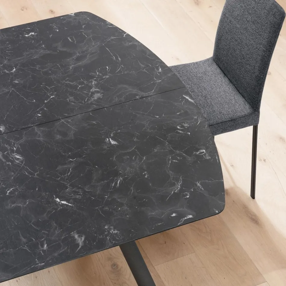 Utdragbart fatbord till 170 cm i stratifierad HPL - Convivio Viadurini