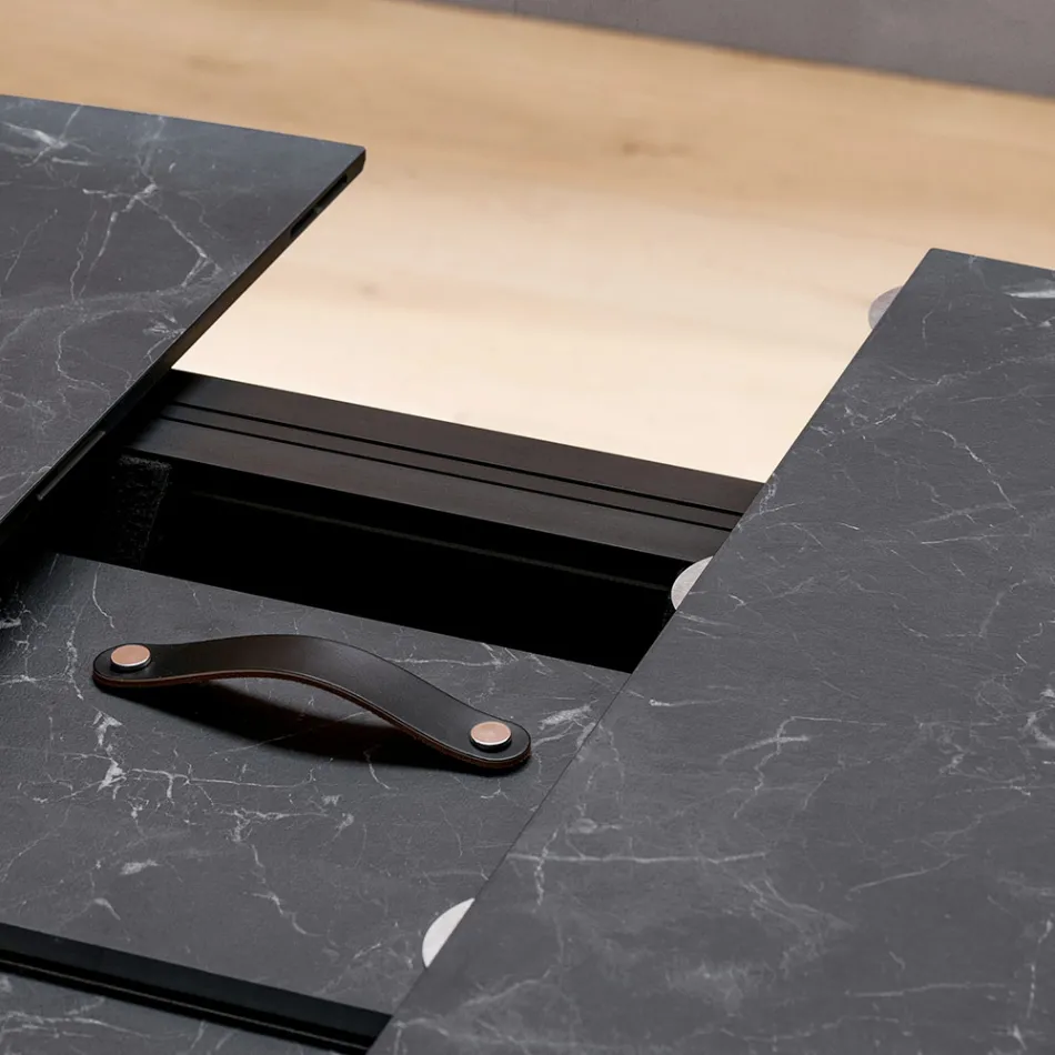 Utdragbart fatbord till 170 cm i stratifierad HPL - Convivio Viadurini