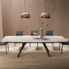 Utdragbart fatbord till 240 eller 280 cm i stratifierad HPL - Dialogo Viadurini