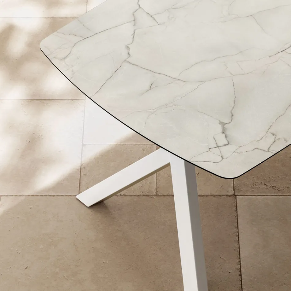 Utdragbart fatbord till 240 eller 280 cm i stratifierad HPL - Dialogo Viadurini