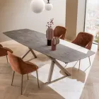 Utdragbart fatbord till 240 eller 280 cm i stratifierad HPL - Dialogo Viadurini