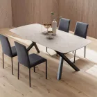 Utdragbart fatbord till 240 eller 280 cm i stratifierad HPL - Dialogo Viadurini