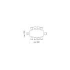 Modernt fatbord i keramik och roséguldstål Tillverkat i Italien – Settimmio Viadurini