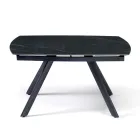 Utdragbart bord 140/210x90 cm i sintrad sten med marmoreffekt - Atrium Viadurini