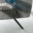 Utdragbart bord 140/210x90 cm i sintrad sten med marmoreffekt - Atrium Viadurini