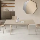 Utdragbart bord 160/240x90 cm i sintrad sten med marmoreffekt - Samus Viadurini