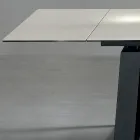 Utdragbart bord 3 m blank keramisk topp metallben - Papusca Viadurini