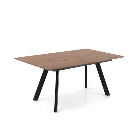 Utdragbart bord till 180 cm med Black Metal - Magnesium Ben Viadurini