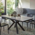 Utdragbart matbord 2,8 m i keramiska ben och metallben - Paoluccio