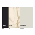 Utdragbart matbord till 2,8 m i keramiska ben och metallben - Paoluccio Viadurini