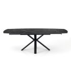 Utdragbart bord till 210 cm i stål och keramik - Bavosa Viadurini